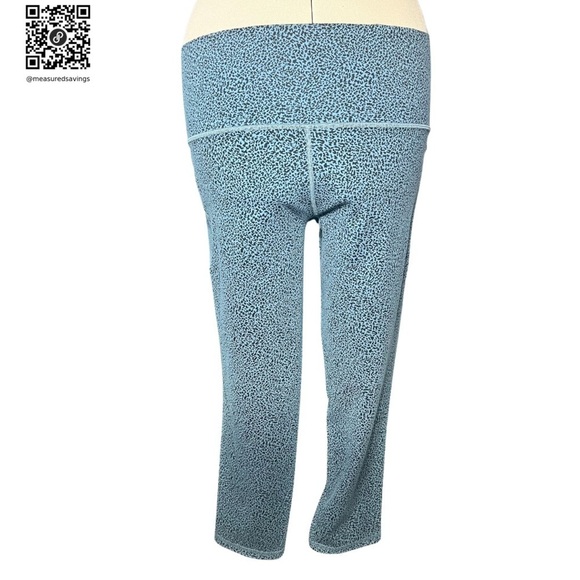 Athleta [Size 2X] Teal Cheetah Salutation Stash II Leggings - New without Tags - Picture 3 of 9